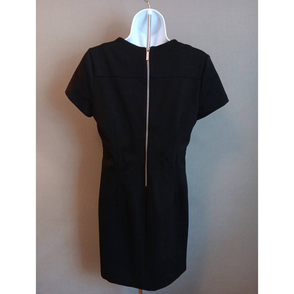 NEW $175 Michael Kors Size 8 Black Studded Cutout Short Sleeve Shirt Dress - Picture 5 of 7